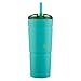 Bubba Envy S Insulated Stainless Steel Tumbler with Straw, 24oz Ideal Travel Mug that is Stain, Sweat, and Odor Resistant, Insulated Water Bottle to Take on the Go, Tidal Wave and Stainless Steel