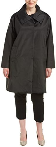 Jane Post Womens Plus Rain Anorak, 1X, Black