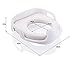 Potty Training Toilet Seat with Cushion By SoBaby | Cover Trainer Toddler Cushion for Babies | Universal Design That Fits Most Toilet Types | Soft, Padded, Non-Slip Surface and Ring | White