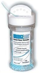 BridgeAid Dental Floss Threader Bottle 150, 2 Pack