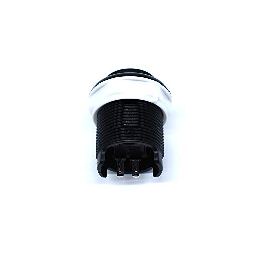 10 Pcs 28mm Arcade Buttons Push 2 Pin Built-in Microswitch for Jamma MAME Video Game DIY Machine Console Cabinet Black New - Thumbnail 4