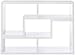 Coaster Home Furnishings Velma Multipurpose TV Stand and Bookshelf White
