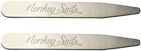 Monkey Suits Logo Stainless Steel Collar Stays (3)
