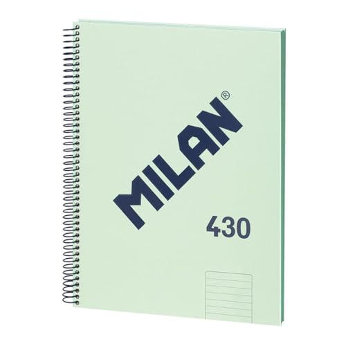 MILAN® A4 Hardcover, liniertes Papier, 80 Blatt, Serie 1918, grün