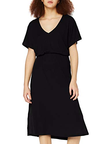 Lee Cooper Rib Dress Robe décontractée, Noir, XS Femme