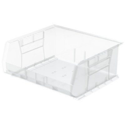 Photo 1 of Bin [Set of 12] Color: Clear, Size: 7" H x 16.5" W x 14.75" D