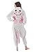 Emolly Fashion Adult Unicorn Animal Onesie Costume Pajamas for Adults and Teens (Medium, Pink/White)