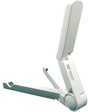 Alpha Book Stand Foldable Adjustable Tablet Stand White Universal up to 13.3 Inch Tablet Holder e-Book Reader