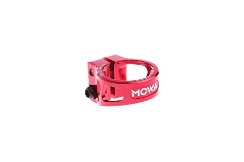 MOWA ASC Road Cyclocross CX Mountain Bicycle MTB Bike Cycling Alloy Seatpost Clamp 31.8 and 34.9 (Red, 31.8mm)