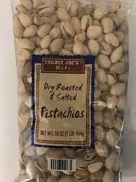 Trader Joe's Dry Roasted & Salted Pistachios In The Shell 16 oz (Pack of 2)