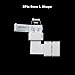 iCreating LED Strip Connectors 2 pin, 8mm LED Light Connectors Kit includes L shape LED Connectors for Strip Lights, LED Light Strip Connectors for Adapter, LED Lights Connector with Wire