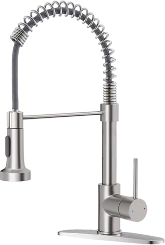 Kitchen Faucet with Pull Down Sprayer Brushed Nickel