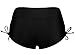 Cocoship Women's Solid Black Beach Pant Bikini Bottom Adjustable Tie Boy Short(FBA)