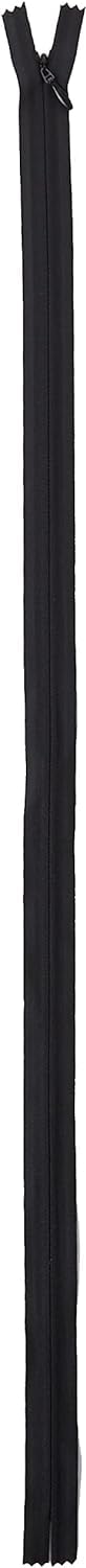 LEDUC Trimz Invisible Zippers 5 Pack – 60cm Black Nylon Concealed Zip Fasteners for Dresses, Skirts, Cushions, and Sewing Projects — image 1