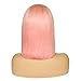 Loviness Short Bob Wig Pink Human Hair Wigs 8’’ 10’’ 12’’ 14’’ Middle Part Lace Front Silky Straight Hair Wigs 180% Density 13X4 Frontal Pre Plucked(12 inches)