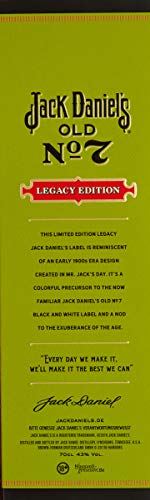 Jack Daniel's Legacy Edition - limititierte Sonderedition in der Geschenkbox - Tennessee Whiskey - 43% Vol. (1 x 0.7l) – Bild 6
