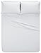 Amazon Brand – Pinzon Signature Cotton Heavyweight Velvet Flannel Sheet Set - King, White