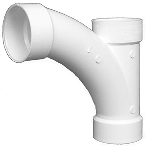 Charlotte Pipe 3" PVC DWV Comb Wye & 1/8" Bend - Image 2