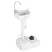 VINGLI Upgraded Portable Sink| Rolling Hand Wash Basin Stand with Towel Holder & Soap Dispenser & Wheels, Perfect for Garden/Camping/Outdoor Events/Gatherings/Worksite/RV/Indoor primary