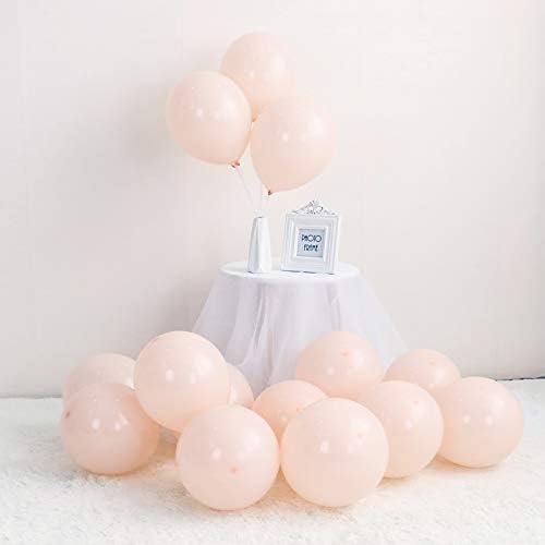 LOKMAN 100Pcs Pastel Orange Party Balloons for Wedding, Baby Shower, Girls Birthday Party Decoration. 10 Inch