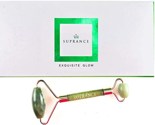The Original Jade Roller for Face by Suprance- 100% Natural Jade Stone - Chi Facial Roller Massager -Real Premium Beauty Tool - Supreme Cool Rejuvenating Massages Face and Skin - Anti-Aging Therapy