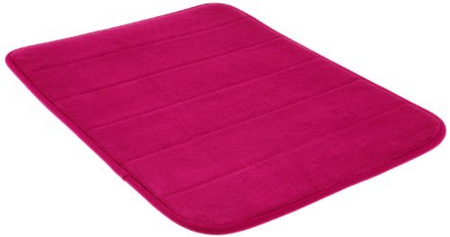 Dreamkingdom Soft Collection Memory Foam Bath Mat, 17 By 24-inch, Hot Pink