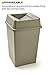 Rubbermaid Commercial Products Untouchable Square Swing Lid for 35G & 50G Containers, Beige (FG266400BEIG)