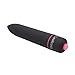 Powerful Waterproof Multi Speed Handheld Magic Mini Bullet Vibrant Toy for Women Sex Electronic Massager Viberator Silicone Black (2pcs/set)