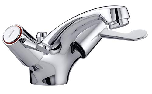 Bristan VAL BAS C CD Lever Mono Basin Mixer with Pop-Up Waste and Ceramic Disc Valves - Chrome Plated