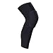 O-Best 2 Packs (1 Pair) Protective Compression Wear Breathable Honeycomb Knee Pads Crashproof Antislip Basketball Leg Knee Sleeve Protector Gear (Black, Large)