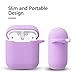 AirPods Case – BLUEWIND AirPod Case Silicone Cover 2019 Newest 360° Protective Cases Compatiable with Apple AirPods 2nd/1st (Light Purple)thumb 3