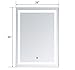 HOMCOM LED Bathroom Mirror Wall Mount Vanity Make Up Mirror with Dimmable Touch Switch Control and Defogger, Waterproof - 36