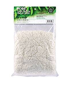 Ross Trellis Netting (Support for Climbing, Fruits, Vegetables and Flowers) White Garden Netting, 5 feet x 100 feet