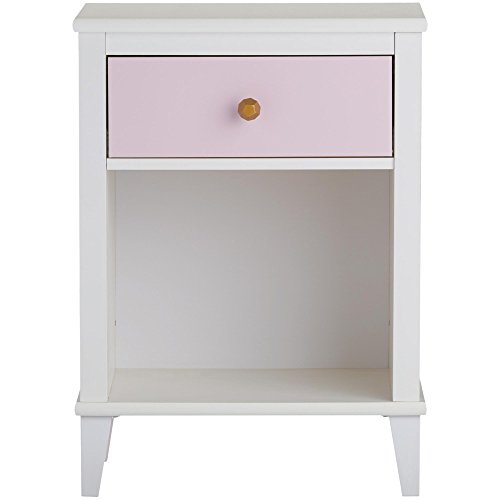 Little Seeds Monarch Hill Poppy Nightstand, White/Pink Pricepulse