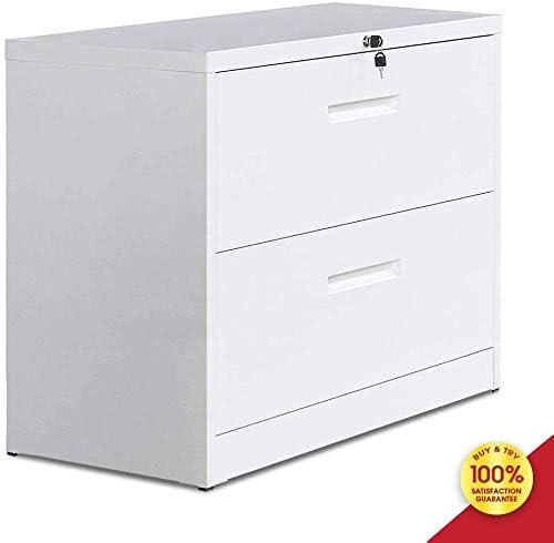 Amazon Com Lateral File Cabinet Lockable Heavy Duty Metal Two