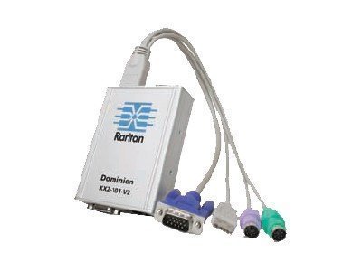 Raritan-Dominion-KX-II-101-V2-KVM-switch-PS2-USB-1-x-KVM-ports-1-local-user-1-IP-use