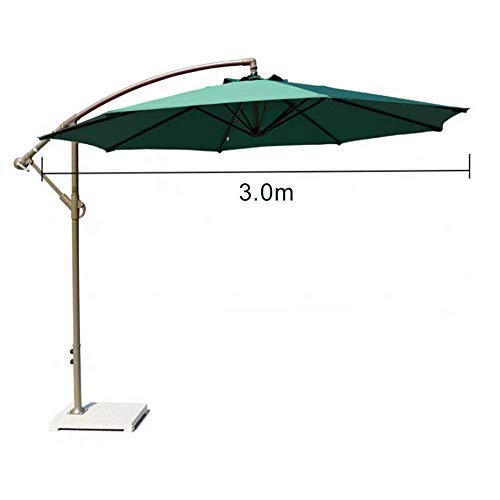 UWY 3.0M Patio Garden Sonnenschirm im Freien Sonnenschirm, freitragend 8 Rippen Baldachin in Aluminium AntiUV Sonne für… – Bild 3