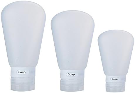 TSJ Squeezable Travel Bottles TSA Approved Leak Proof Liquid Lotion Containers Small Soft Empty Refillable Bottle Set for Traveling