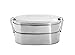 Stainless Steel Insulated Metal Lunch Bento Box Set. 2 Layer, 3 Compartment Japanese Divided Tiffin Stacking Eco Lunchbox Food Container for Men, Women, Kids, Adults. Ecofriendly Bentobox.