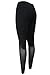 Dearlovers Women Slim Fit Sport Legging with Mesh Large Black