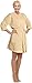 Women's Knee Length Waffle Weave Kimono Bathrobe, Short Spa Robes