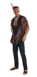 Rubie's Heroes And Hombres Men's Native American Costume Poncho, Brown, Standard