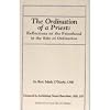 The ordination of a priest: Reflections on the priesthood in the rite of ordination