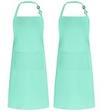 Syntus 2 Pack Adjustable Bib Apron Waterdrop