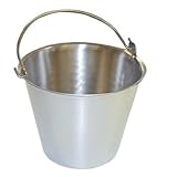 Premium Stainless Steel Pail, Vet/Milk Bucket, Made