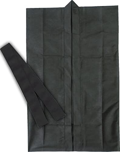アーテック ロングハッピ不織布 黒 S(ハチマキ付) 001173