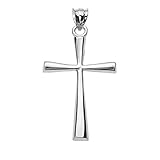 Sterling Silver Dainty Cross Pendant (1.25 inches)