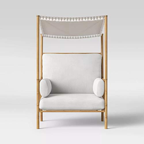 Calla Canopy Patio Accent Chair (White) Pricepulse