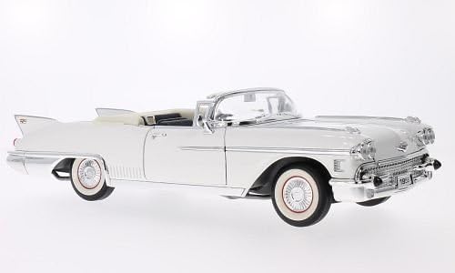 Cadillac Eldorado Biarritz, weiss, 1958, Modellauto, Fertigmodell, Lucky Die Cast 1:18