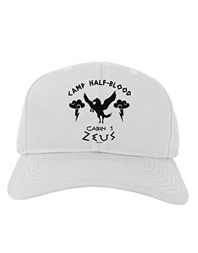 TOOLOUD Camp Half Blood Cabin 1 Zeus Adult Baseball Cap Hat - White